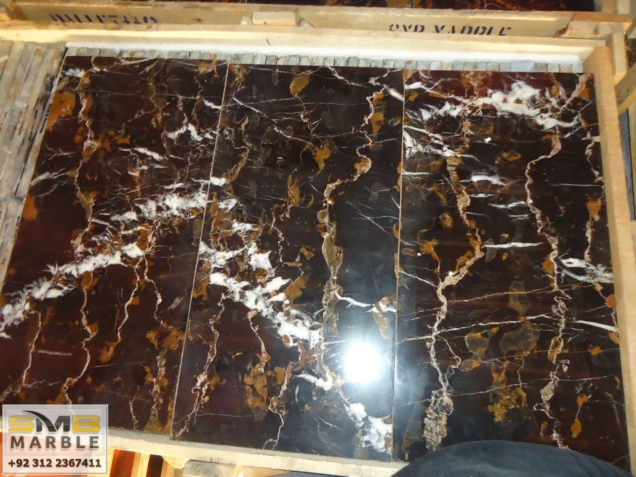 black and gold marble